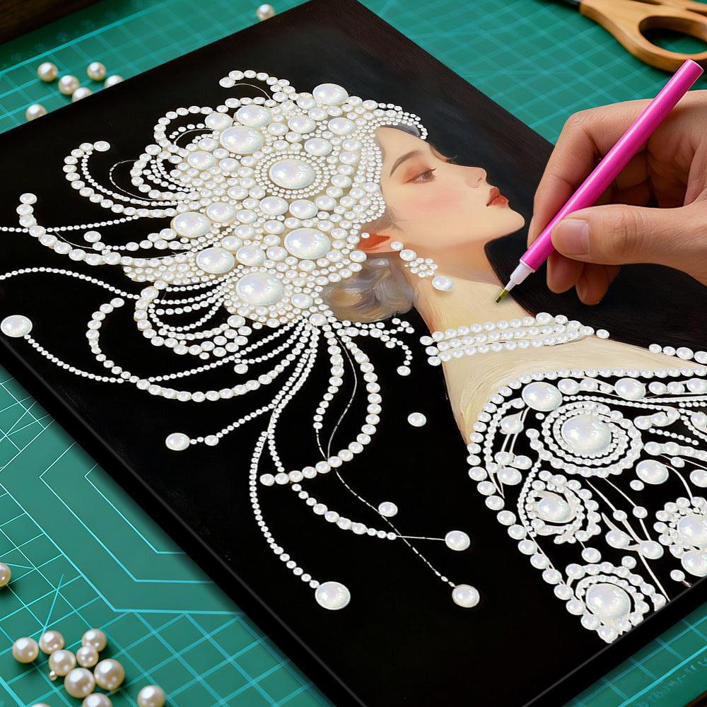 Diamond Painting | Parel Schilderij | Een Prachtige en Pure Vrouw