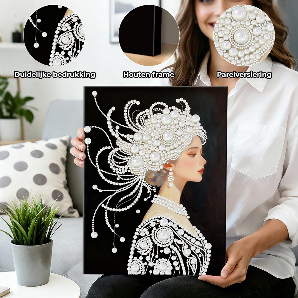 Diamond Painting | Parel Schilderij | Een Prachtige en Pure Vrouw