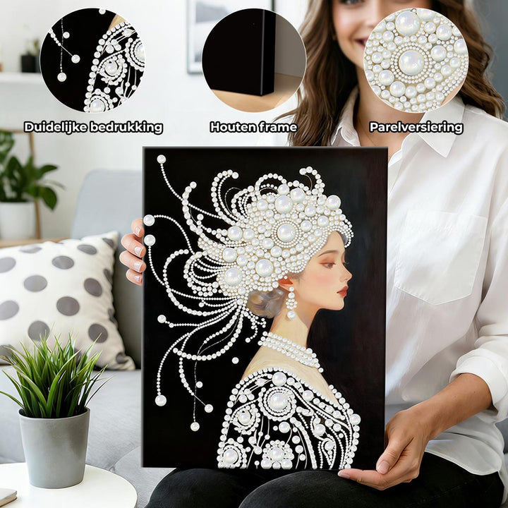 Diamond Painting | Parel Schilderij | Een Prachtige en Pure Vrouw