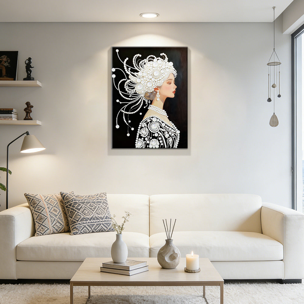 Diamond Painting | Parel Schilderij | Een Prachtige en Pure Vrouw