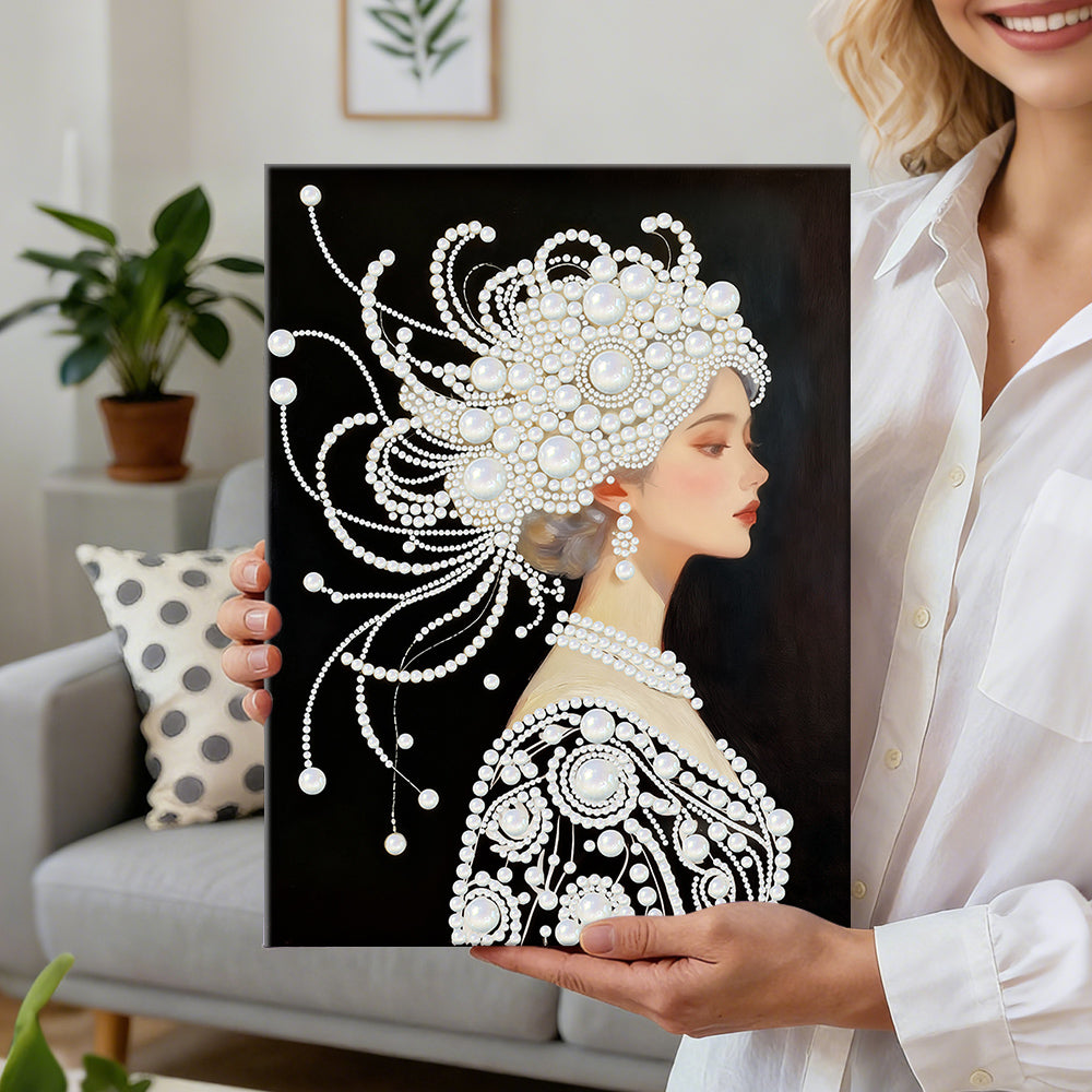 Diamond Painting | Parel Schilderij | Een Prachtige en Pure Vrouw