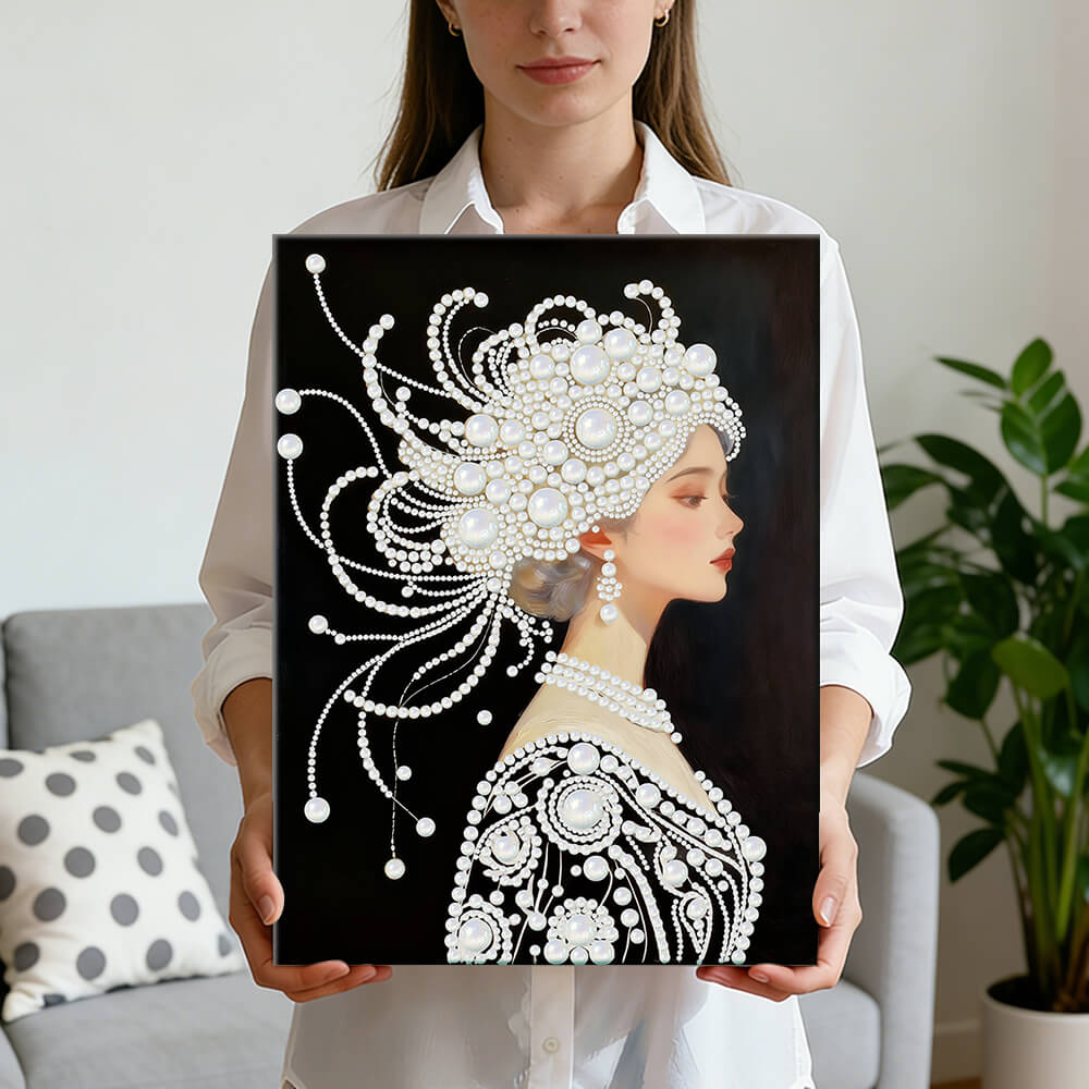 Diamond Painting | Parel Schilderij | Een Prachtige en Pure Vrouw