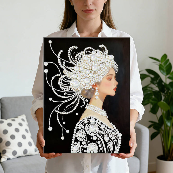 Diamond Painting | Parel Schilderij | Een Prachtige en Pure Vrouw
