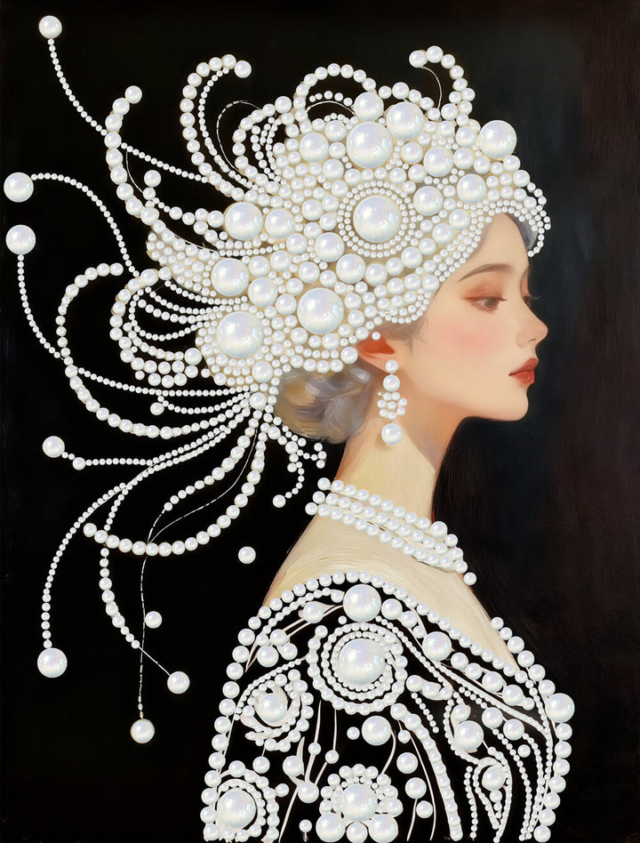 Diamond Painting | Parel Schilderij | Een Prachtige en Pure Vrouw