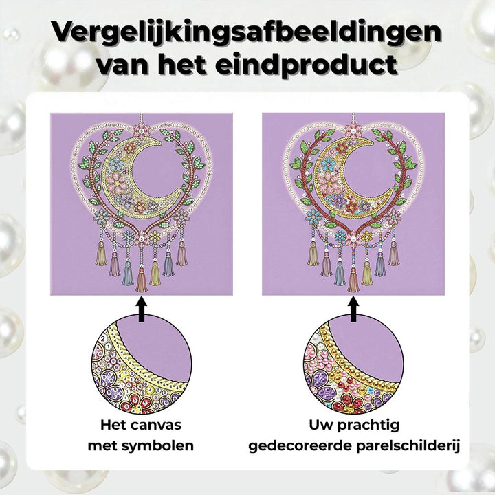 Diamond Painting | Parel Schilderij | Hartvormige Dromenvanger