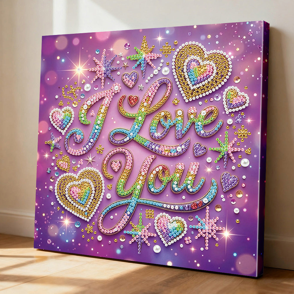 Diamond Painting | Parel Schilderij | "I Love You"