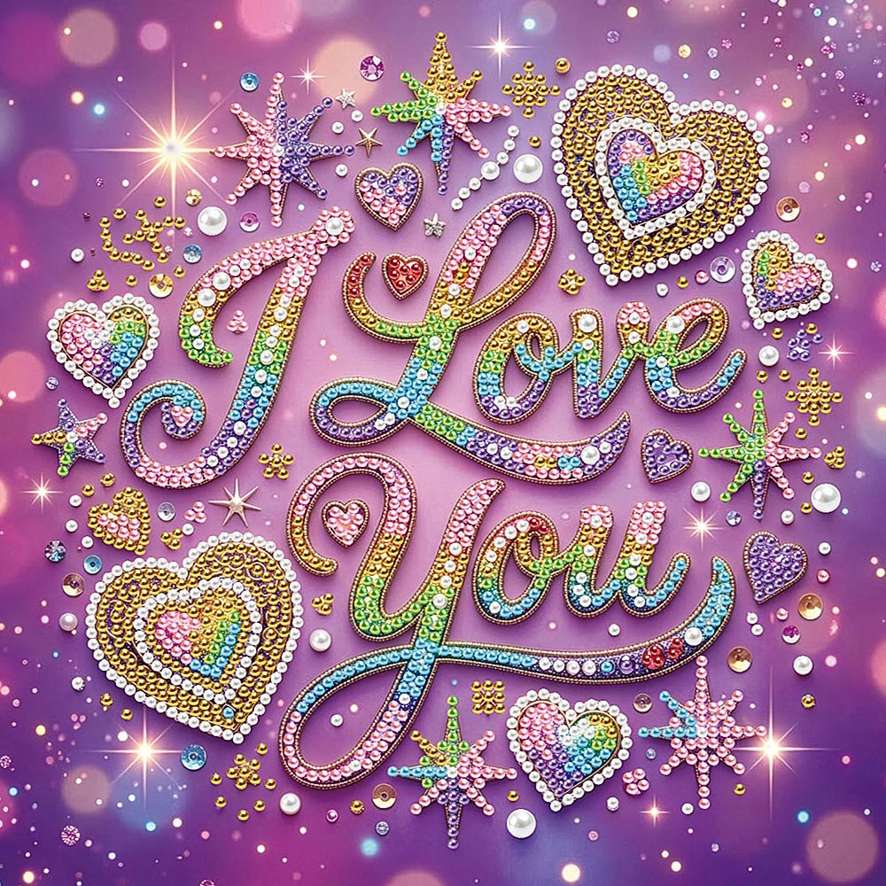 Diamond Painting | Parel Schilderij | "I Love You"