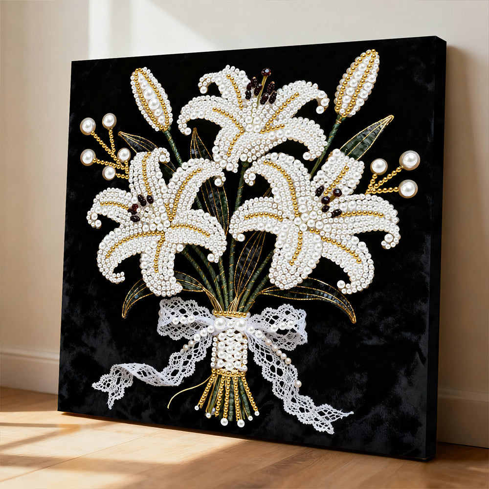 Diamond Painting | Parel Schilderij | Lelieboeket