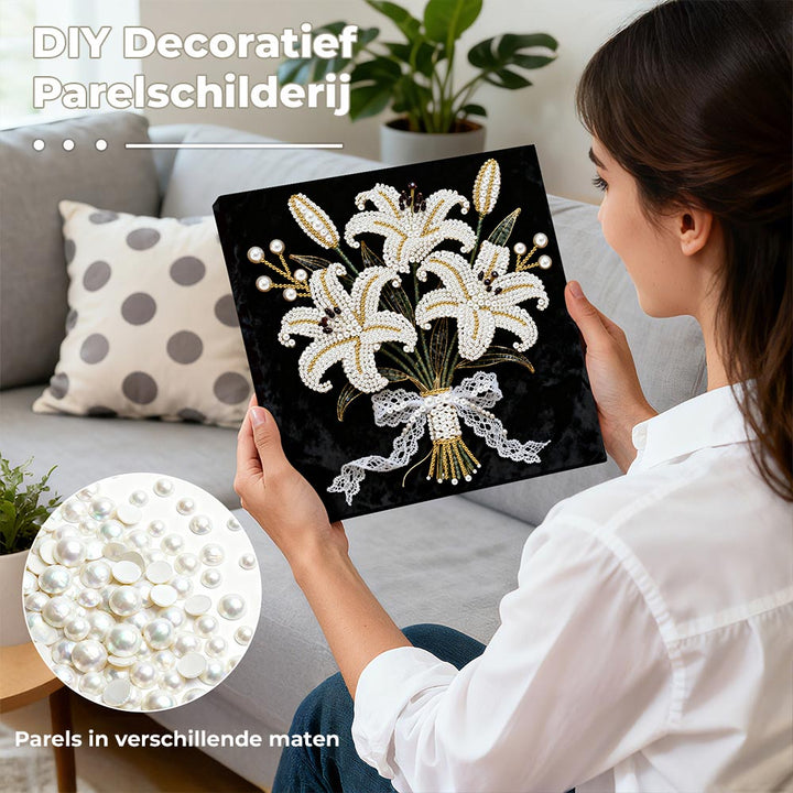 Diamond Painting | Parel Schilderij | Lelieboeket