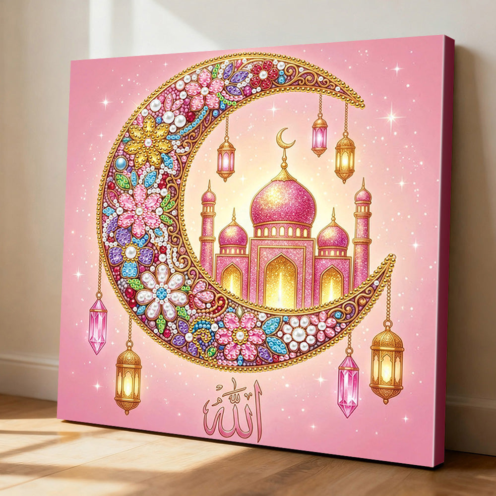 Diamond Painting | Parel Schilderij | Paleis op de Maan