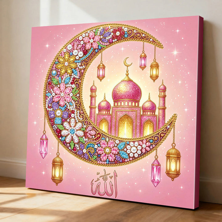 Diamond Painting | Parel Schilderij | Paleis op de Maan