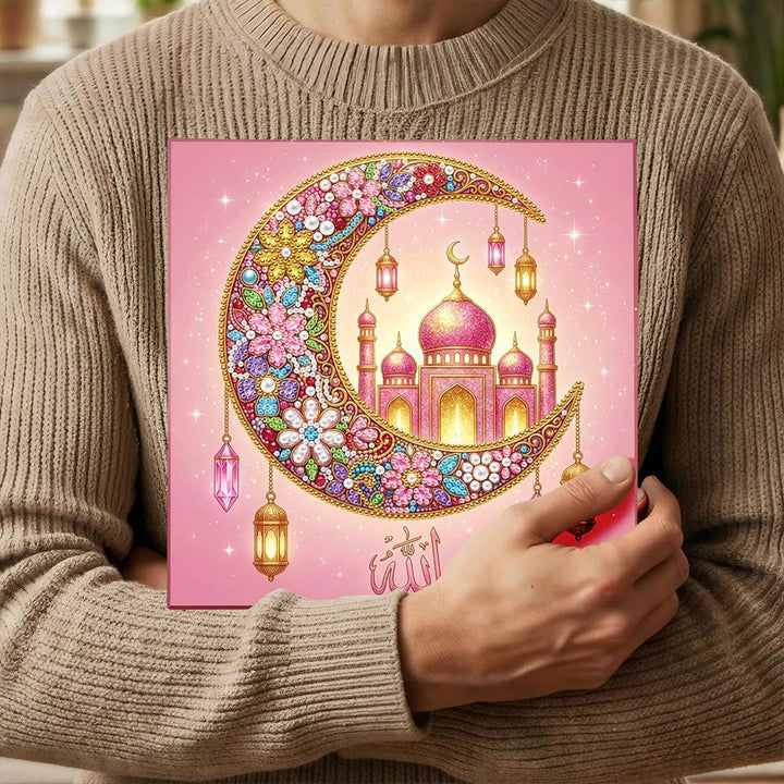 Diamond Painting | Parel Schilderij | Paleis op de Maan