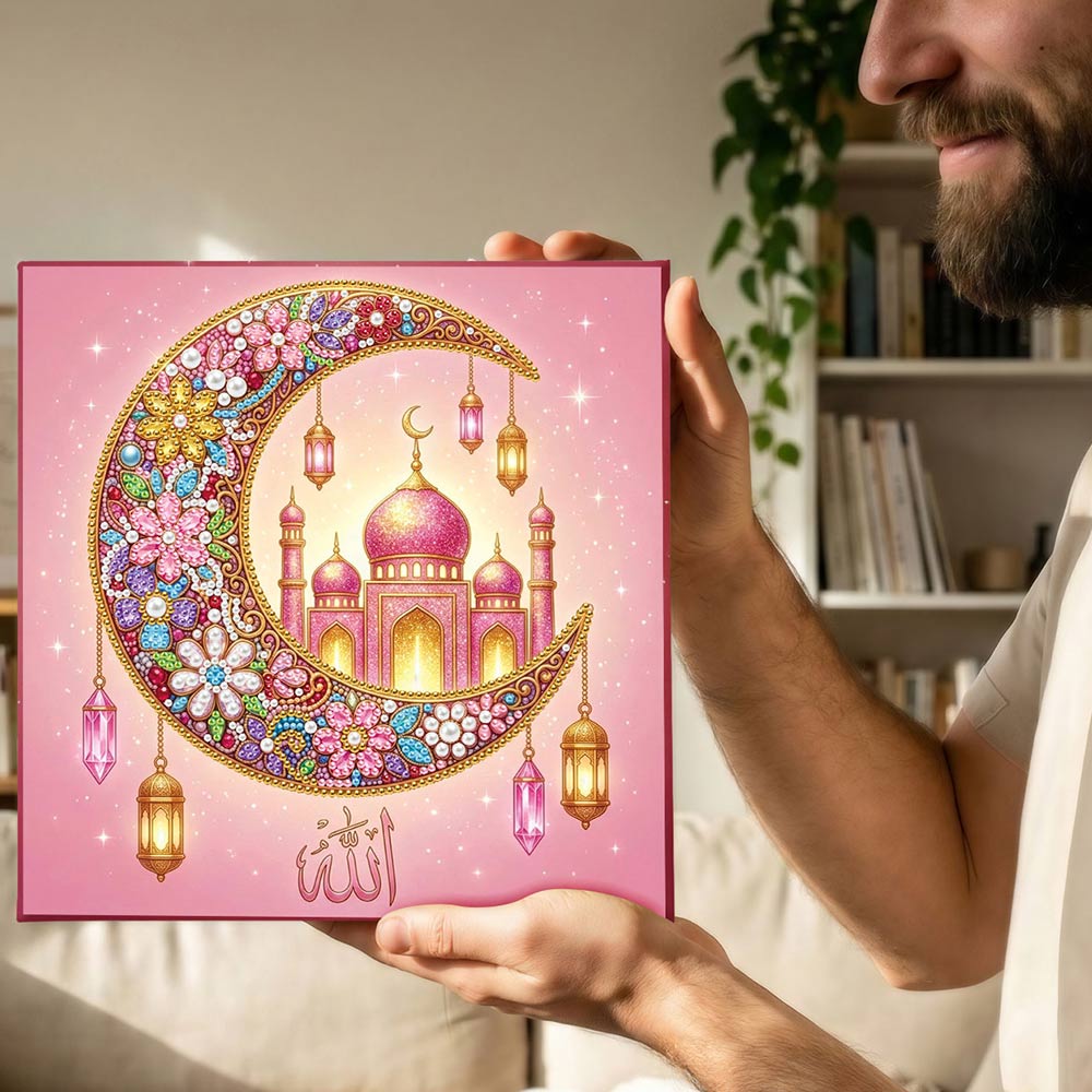 Diamond Painting | Parel Schilderij | Paleis op de Maan