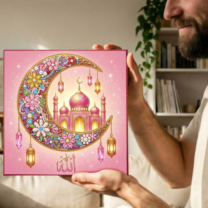 Diamond Painting | Parel Schilderij | Paleis op de Maan