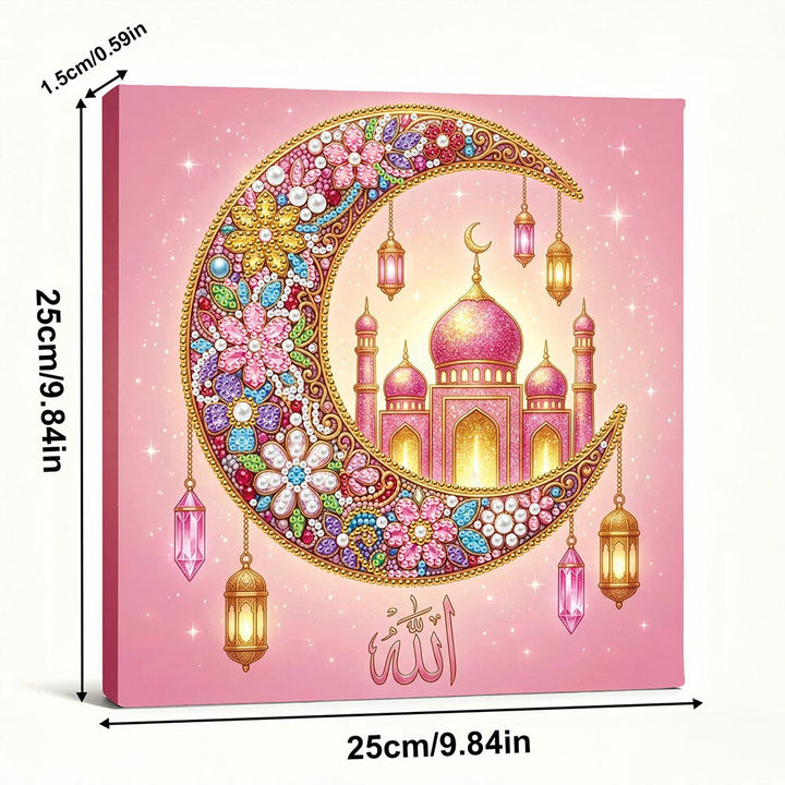 Diamond Painting | Parel Schilderij | Paleis op de Maan