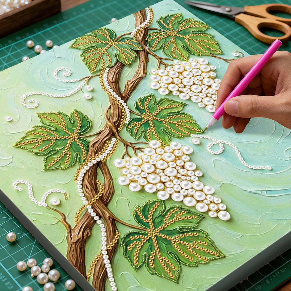 Diamond Painting | Parel Schilderij | Druivenrank
