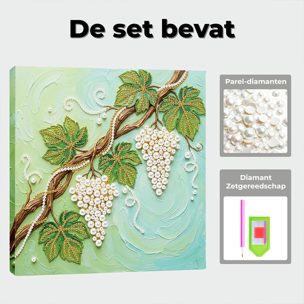 Diamond Painting | Parel Schilderij | Druivenrank