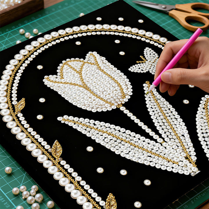 Diamond Painting | Parel Schilderij | Tulp en Boogpoort