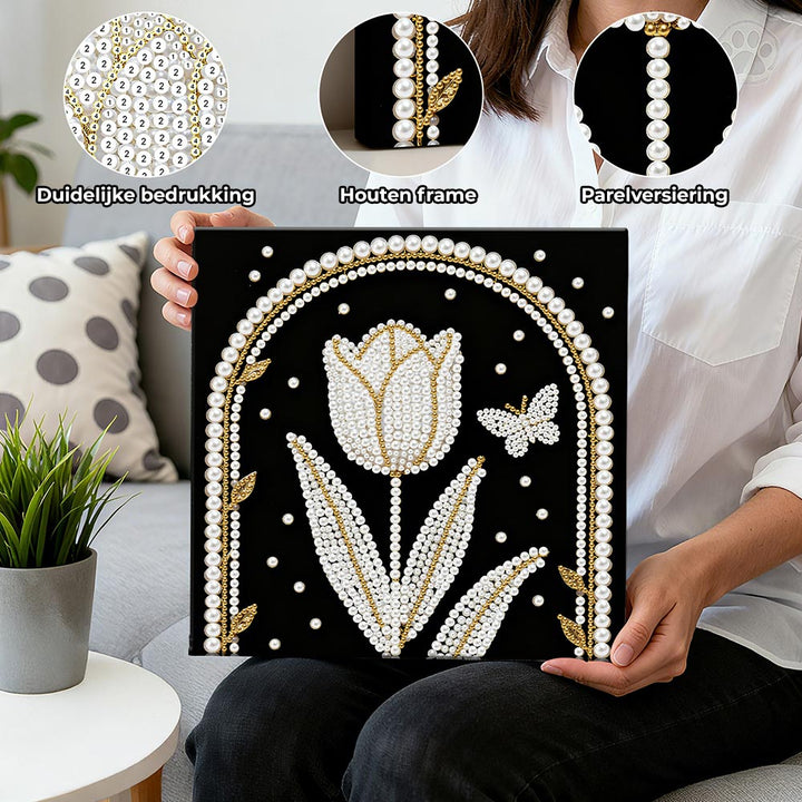 Diamond Painting | Parel Schilderij | Tulp en Boogpoort
