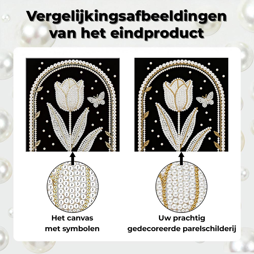 Diamond Painting | Parel Schilderij | Tulp en Boogpoort