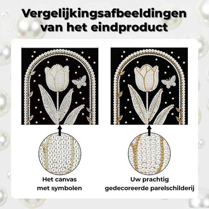 Diamond Painting | Parel Schilderij | Tulp en Boogpoort