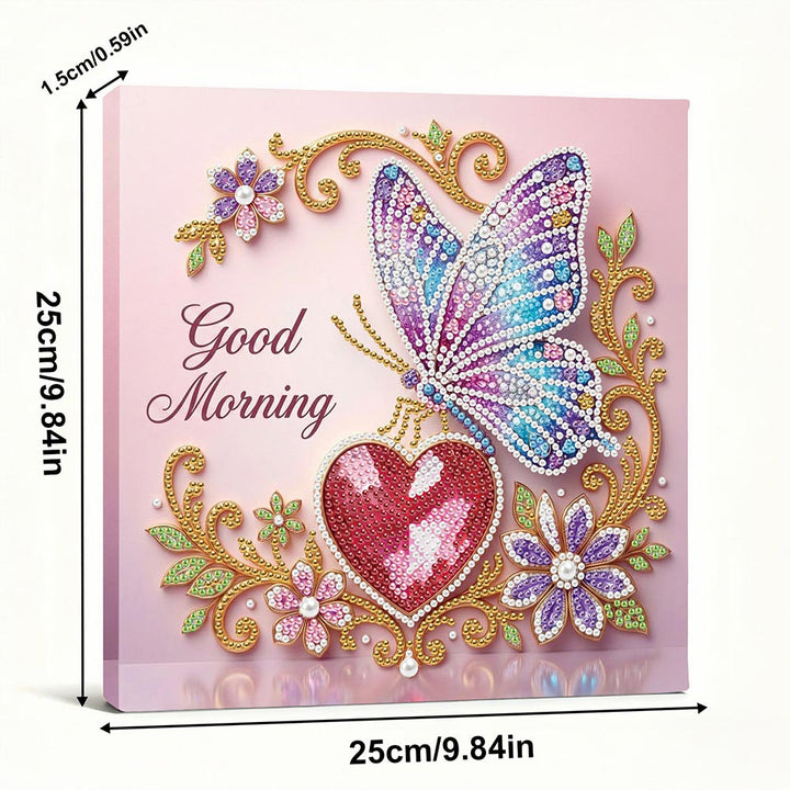 Diamond Painting | Parel Schilderij | Vlinder en Hart