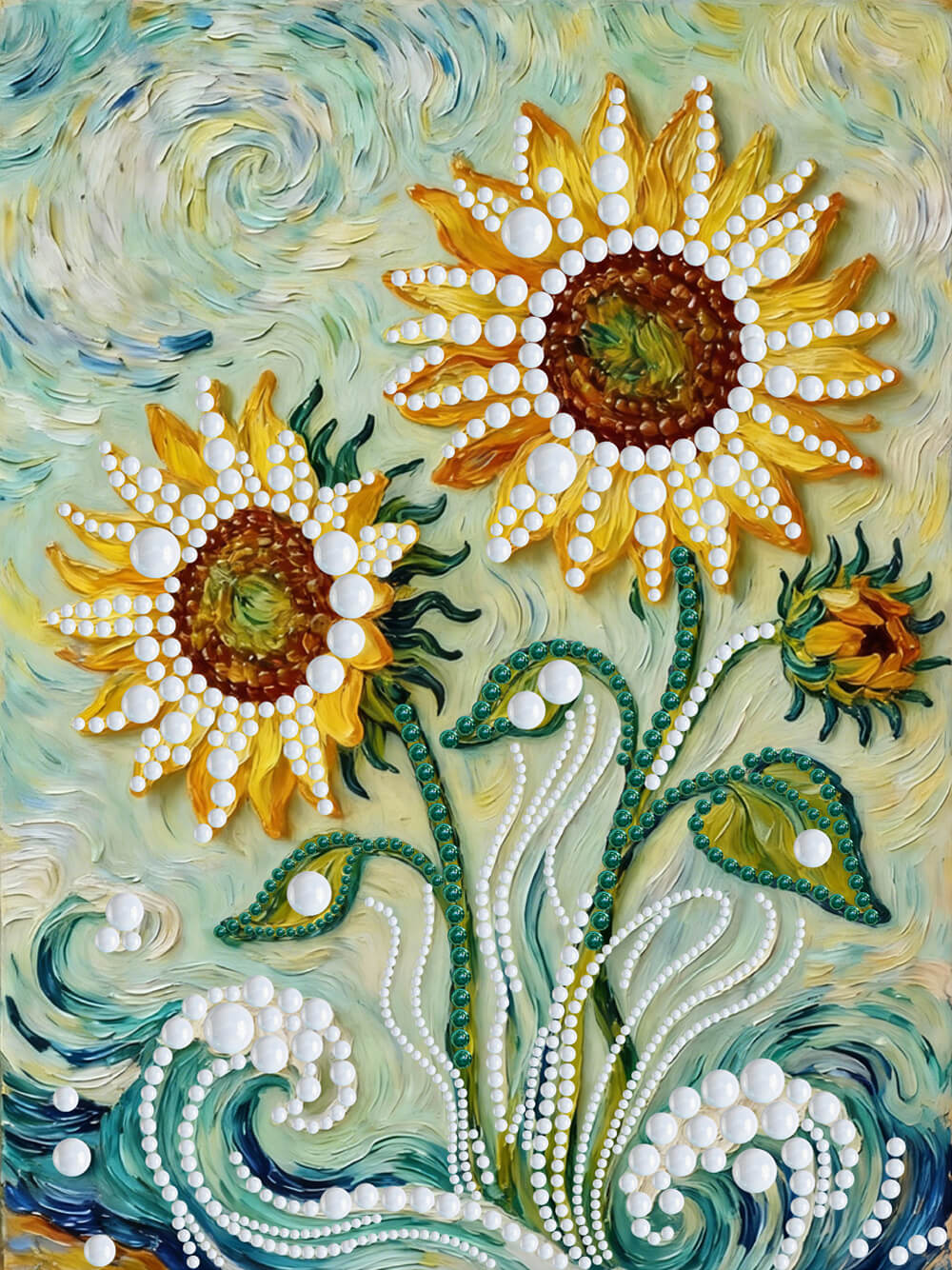 Diamond Painting | Parel Schilderij | Zonnebloemen in Van Gogh-stijl