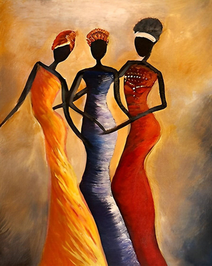 Drie Afrikaanse Vrouwen Diamond Painting
