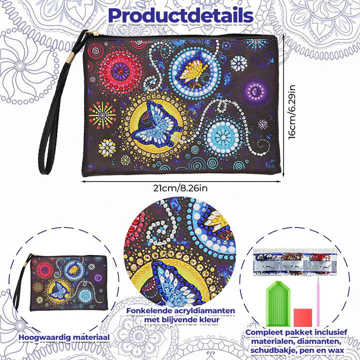 Dromerige Vlinders Diamond Painting Polstas