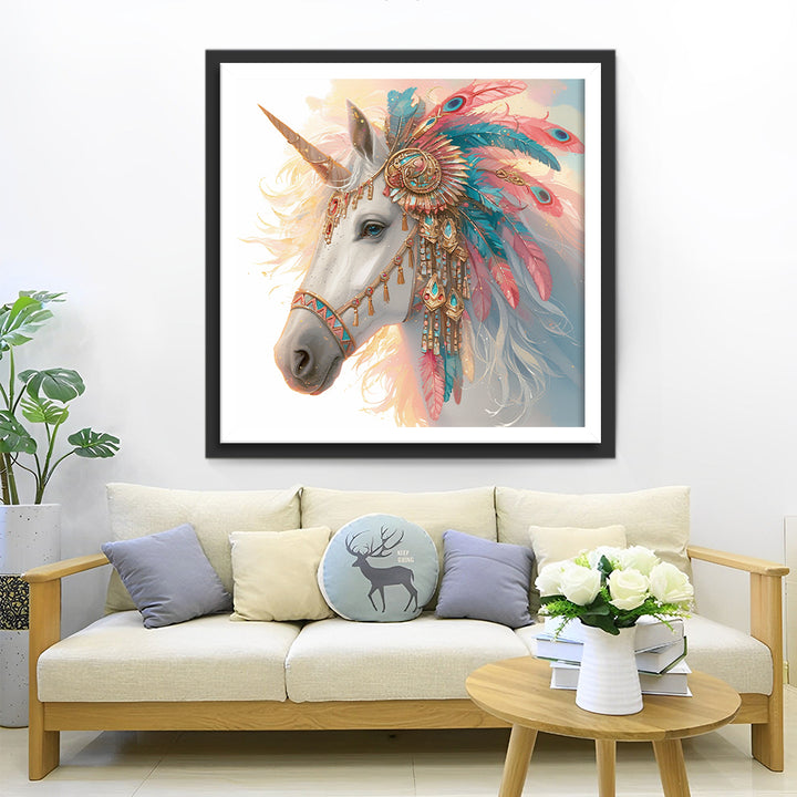 Een Exotische Eenhoorn Diamond Painting