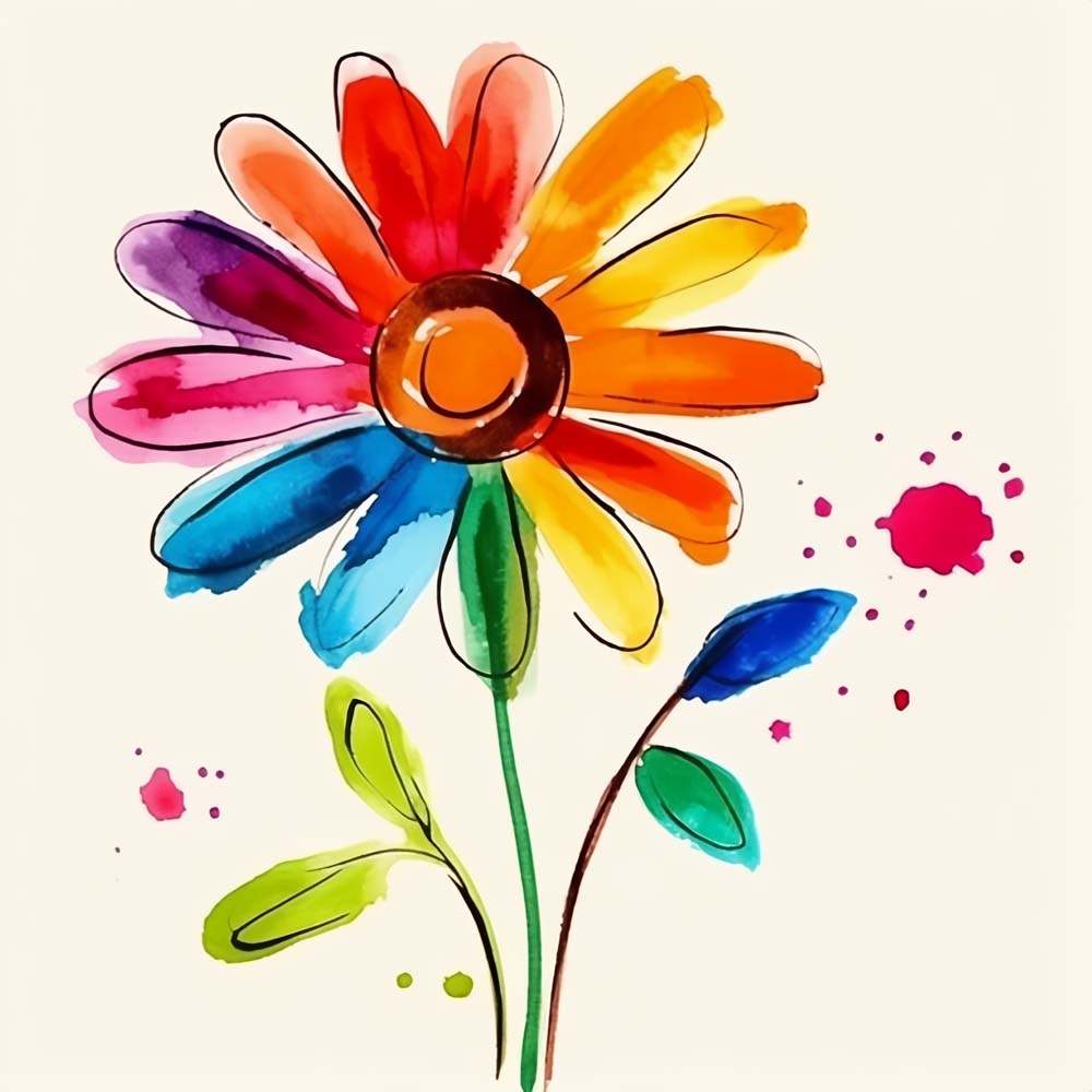 Een Kleine Schattige Madelief Diamond Painting