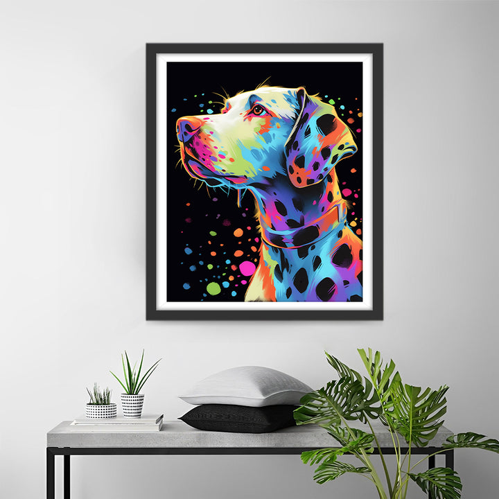 Een Kleurrijke Dalmatiër Diamond Painting