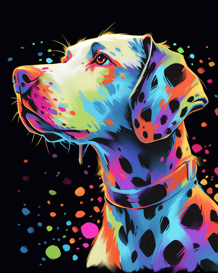 Een Kleurrijke Dalmatiër Diamond Painting