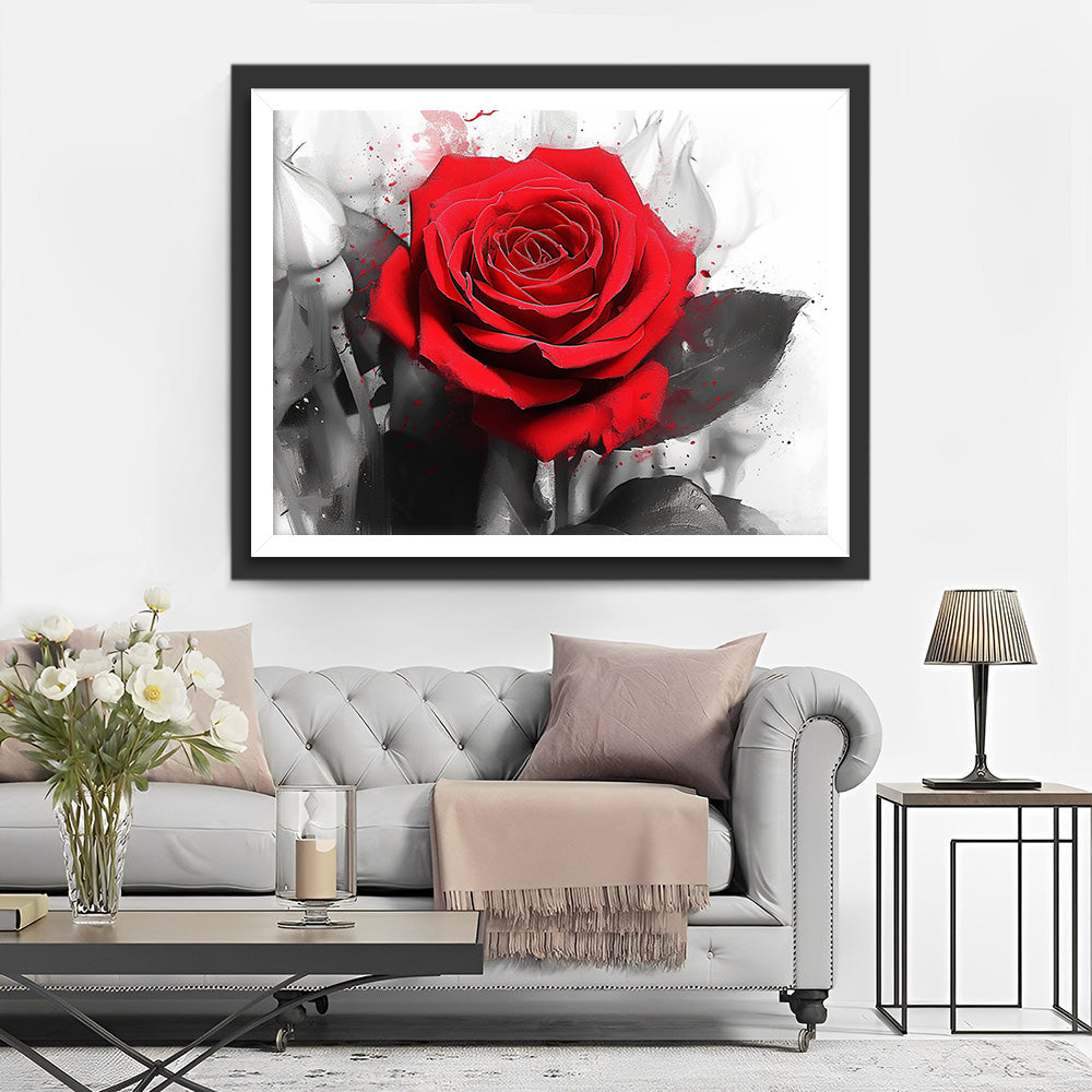 Een Rode Roos Diamond Painting