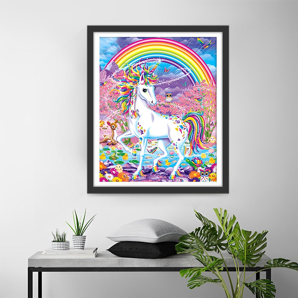 Eenhoorn en Regenboog Diamond Painting