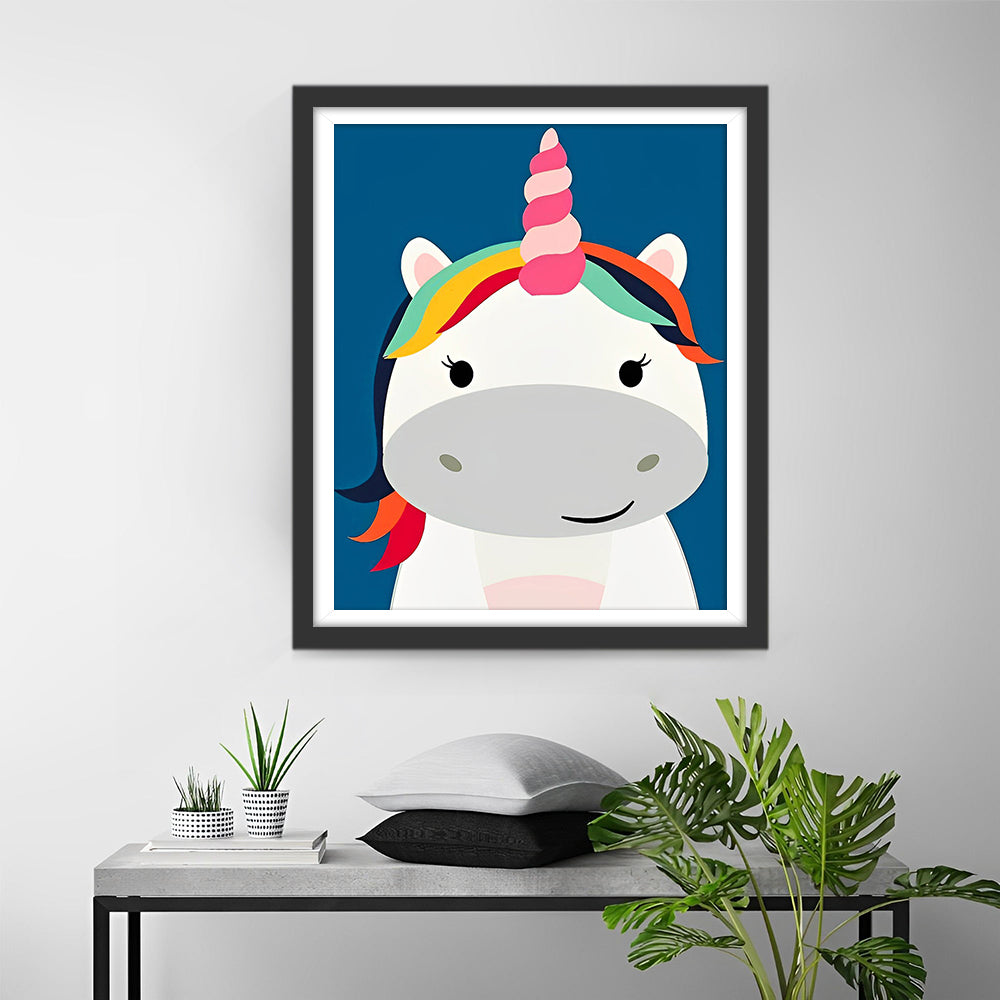 Eenvoudige Cartoon Eenhoorn Diamond Painting
