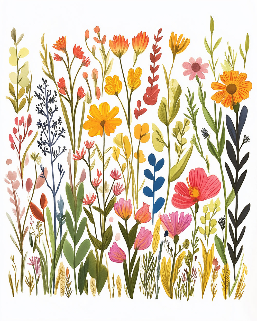 Eenvoudige Kleine Bloemen Diamond Painting