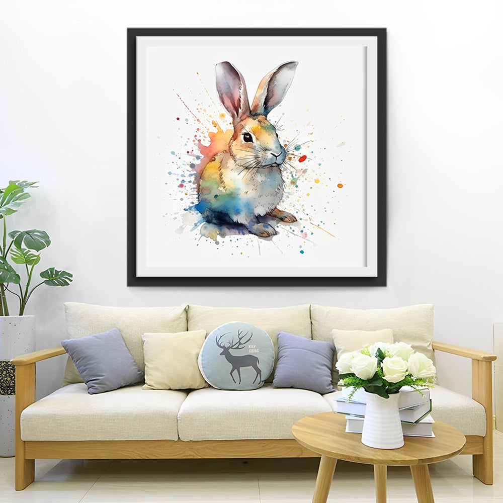 Eenzaam Klein Konijn Diamond Painting
