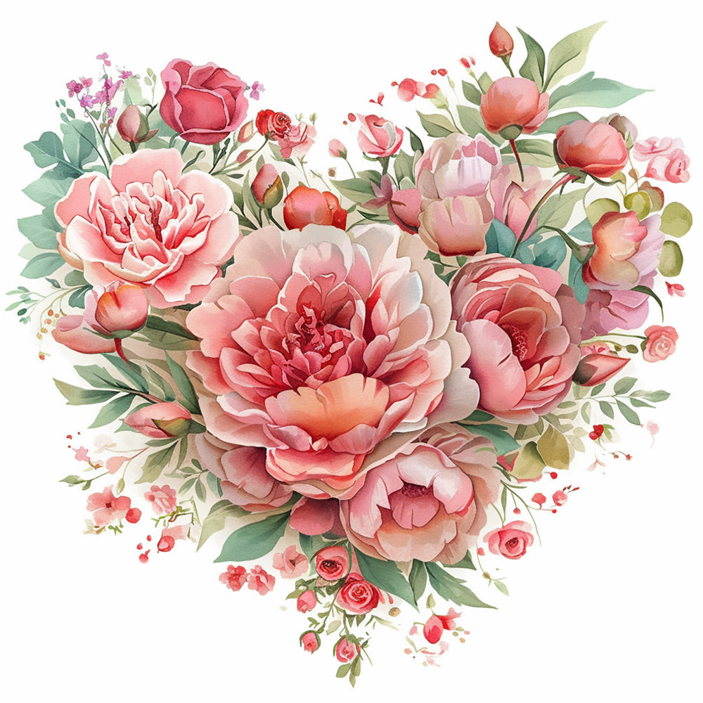 Elegant Bloemhart Diamond Painting