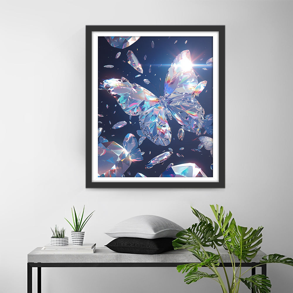 Fonkelende Diamanten Vlinder Diamond Painting