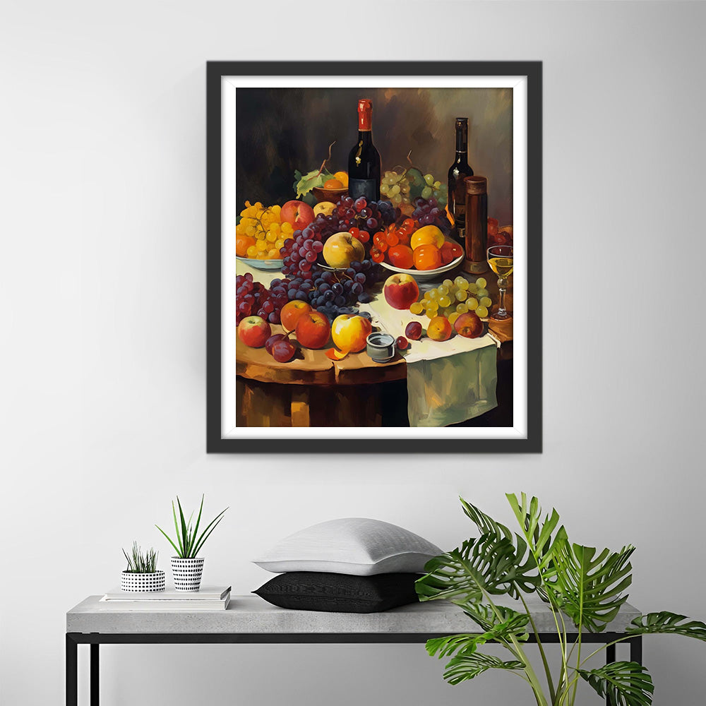 Fruit en Wijn Diamond Painting