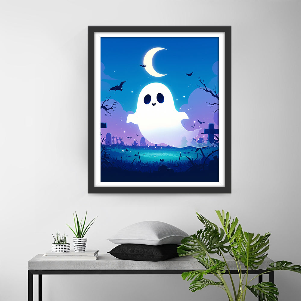 Geest in Halloween-hemel Diamond Painting