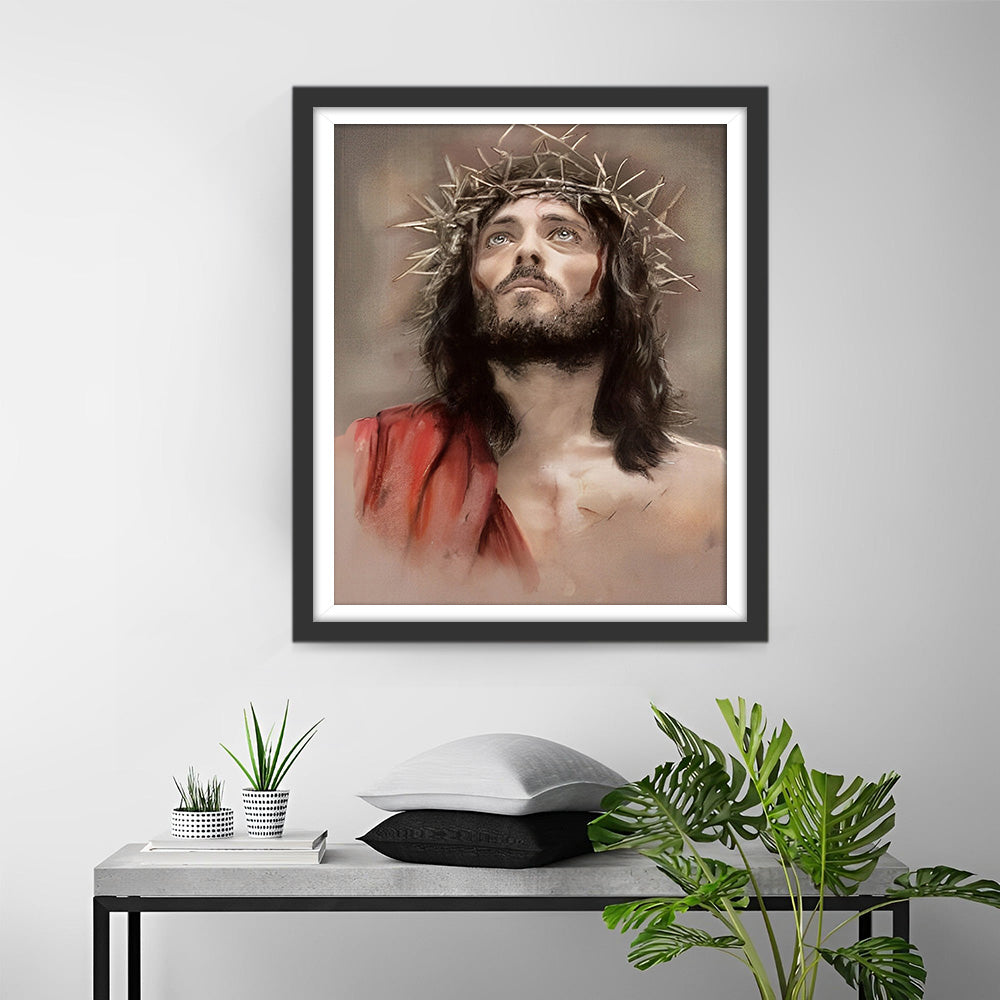 Gekwetste Jezus Diamond Painting