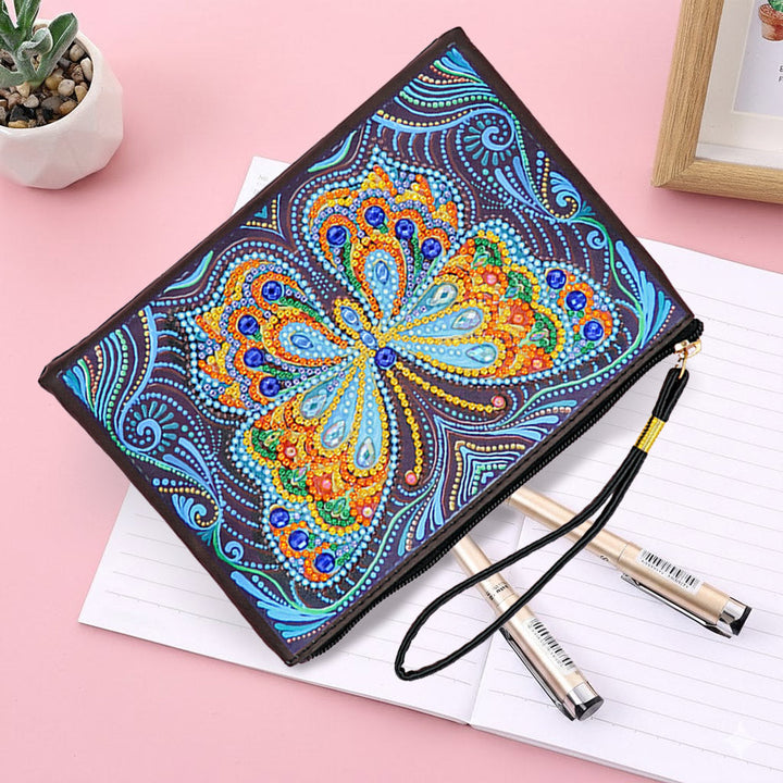 Gele Vlinder met Grote Vleugels Diamond Painting Polstas