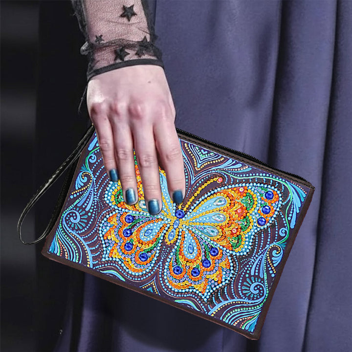 Gele Vlinder met Grote Vleugels Diamond Painting Polstas