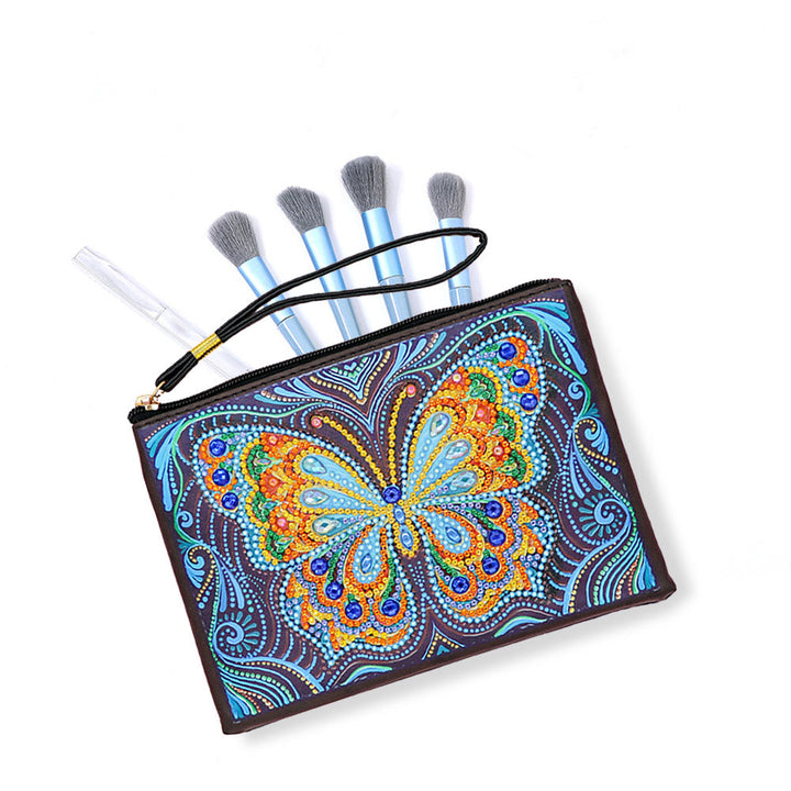 Gele Vlinder met Grote Vleugels Diamond Painting Polstas