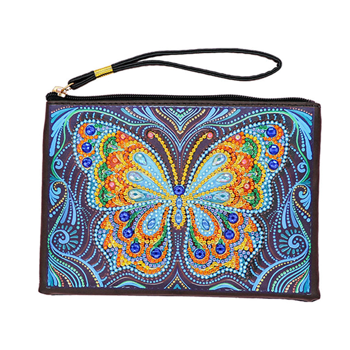 Gele Vlinder met Grote Vleugels Diamond Painting Polstas