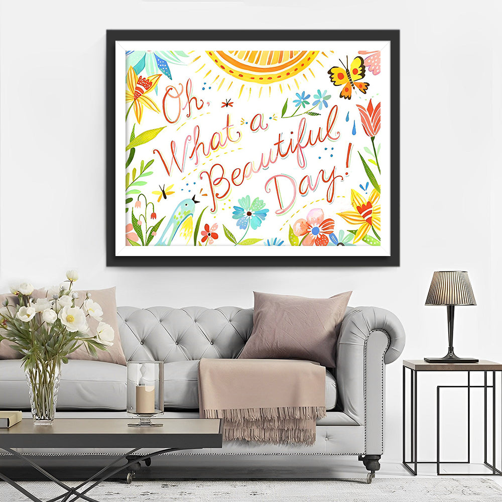 Genieten van een Geweldige Dag Diamond Painting