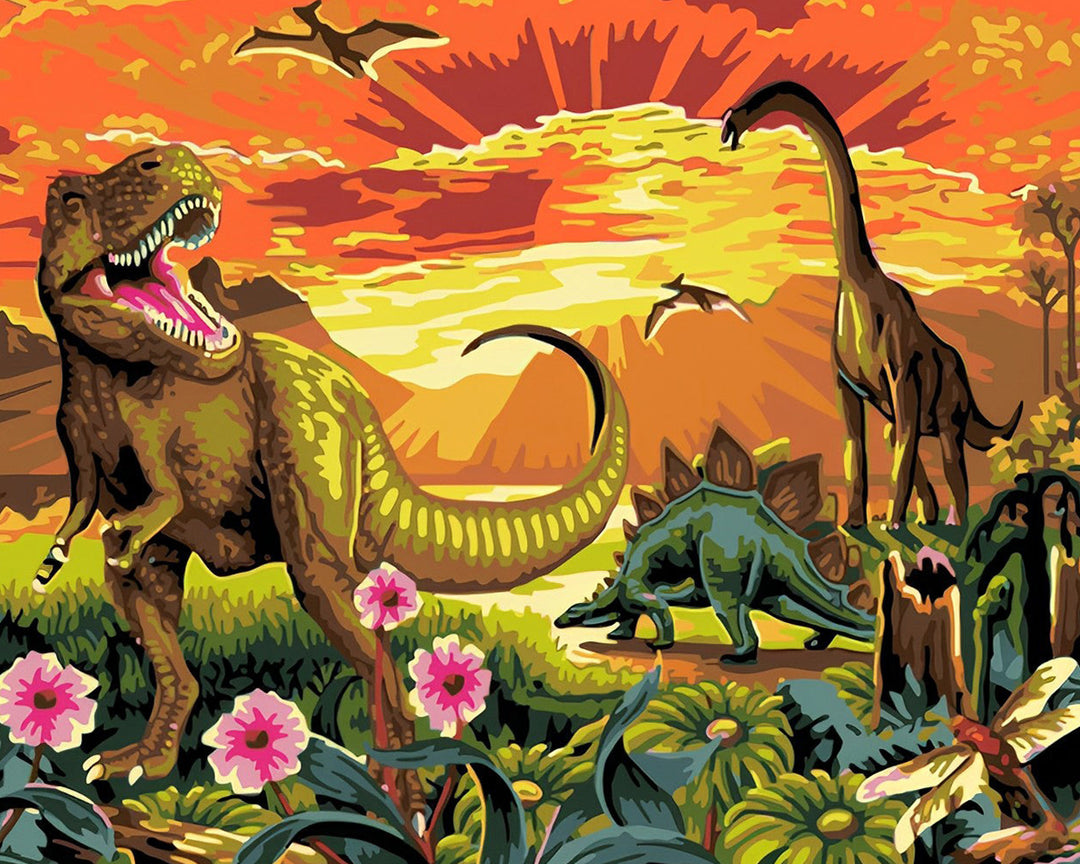 Gigantische Jurassische Dinosaurus Diamond Painting
