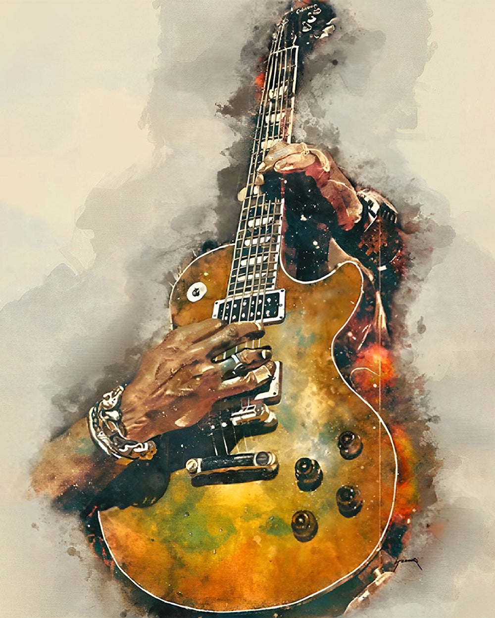 Gitaar Spelen Diamond Painting
